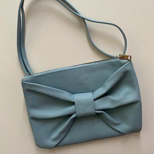 BRAND NEW vegan leather clutch with detachable/adjustable strap